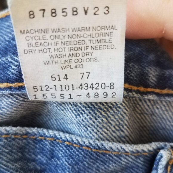 Levi's 550 Jeans Women's 14 MIS M Medium Red Tab Relaxed Fit Tapered Made in USA - Picture 13 of 14